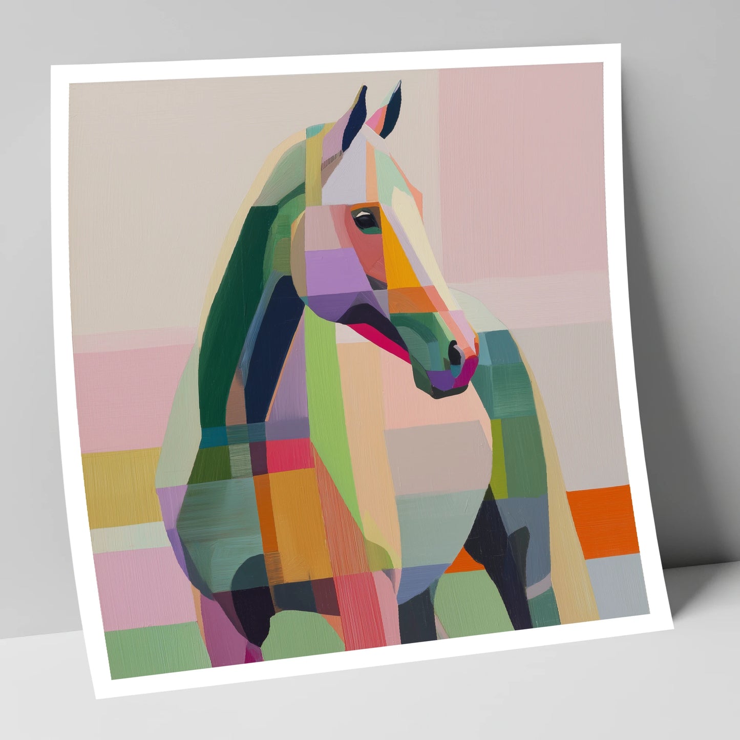 Prismatic Equine Profile horse breed art print