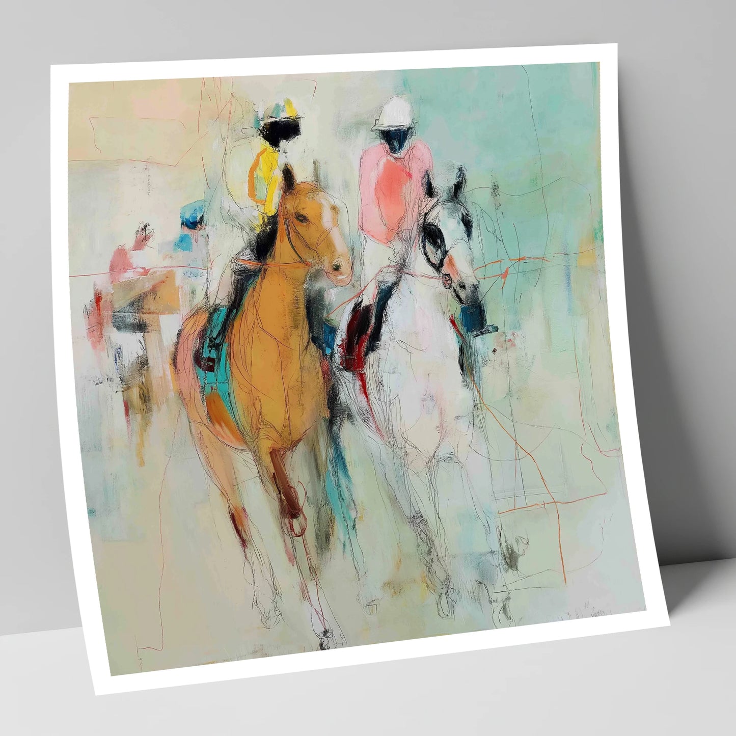 Echoes of the Turf racing horse art print