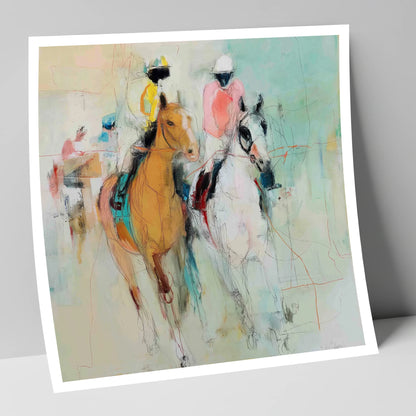 Echoes of the Turf racing horse art print