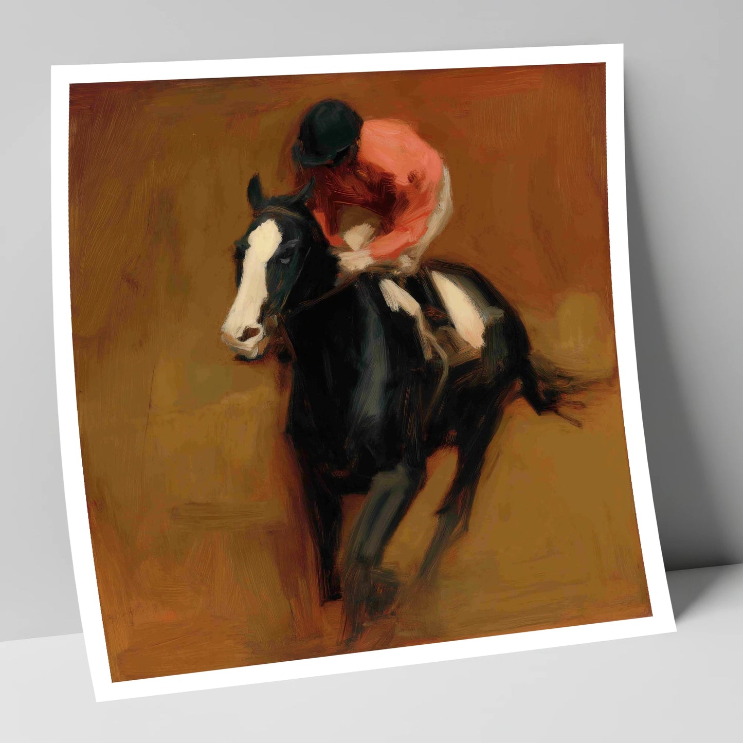Terracotta Thunder racing horse art print