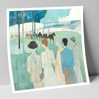 Before the Off racing horse art print