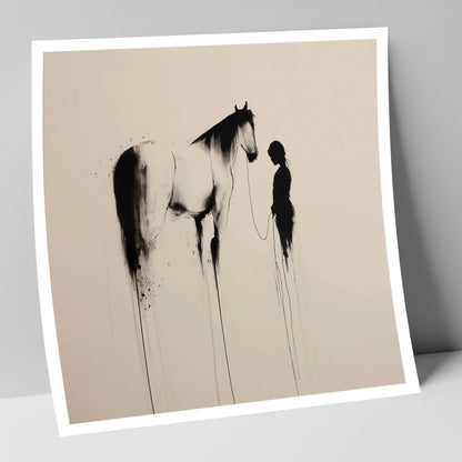 The Unspoken Bond horse & rider art print