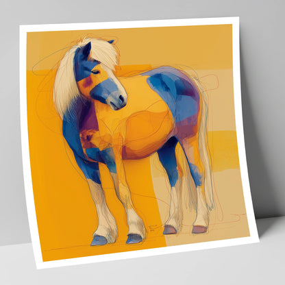 Vibrant Native Spirit horse breed art print