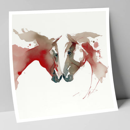Crimson Connection horse portrait art print