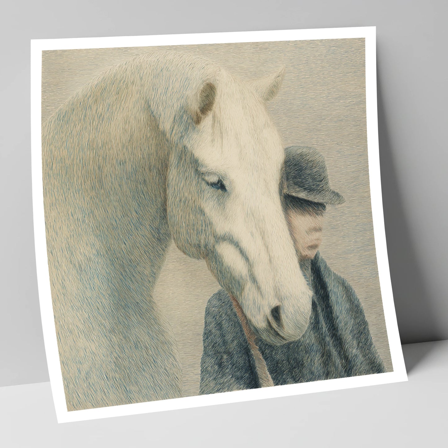 A Quiet Understanding horse & rider art print