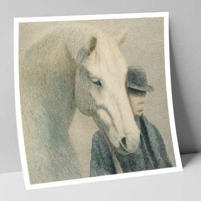 A Quiet Understanding horse & rider art print