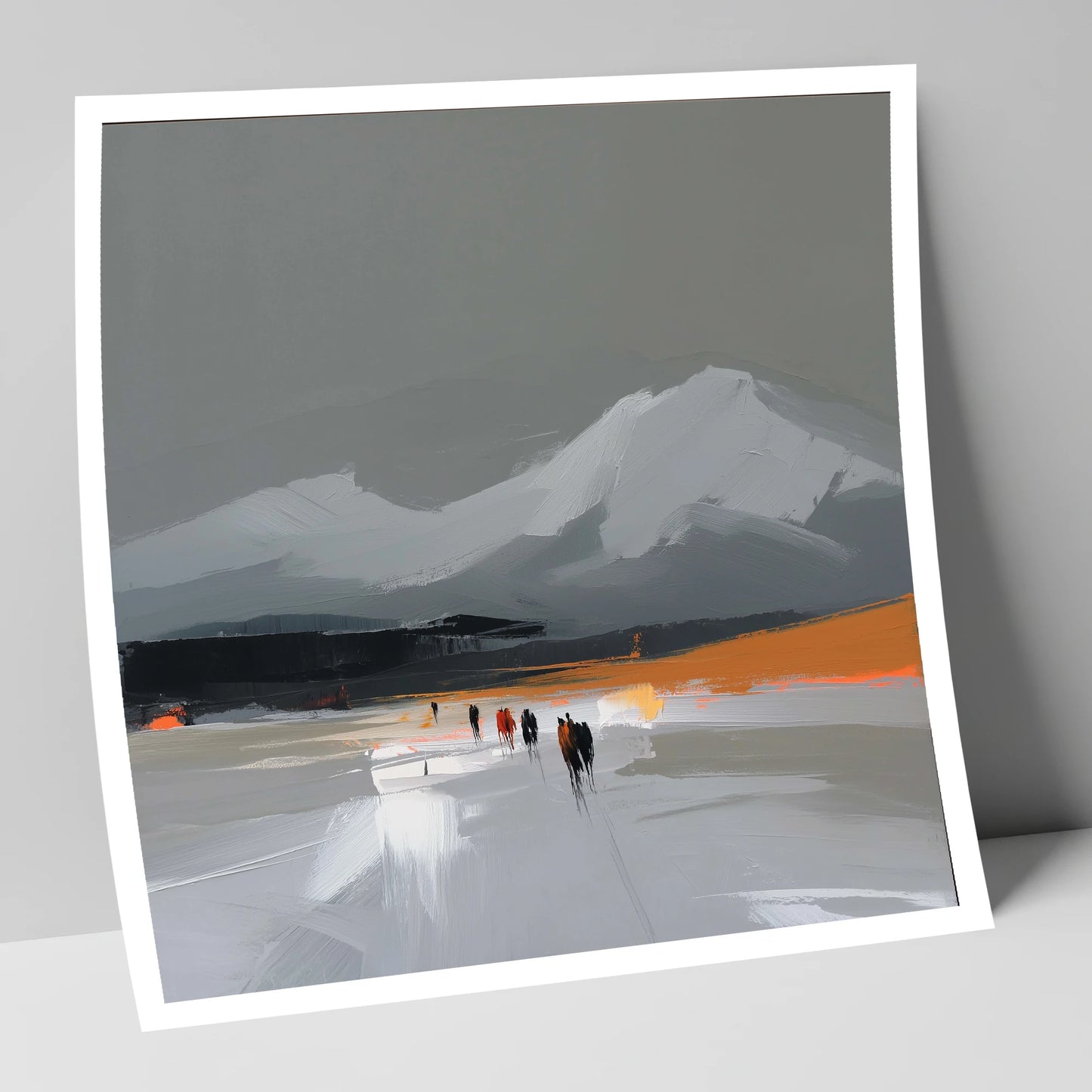 Ember Horizon Trek horse landscape art print