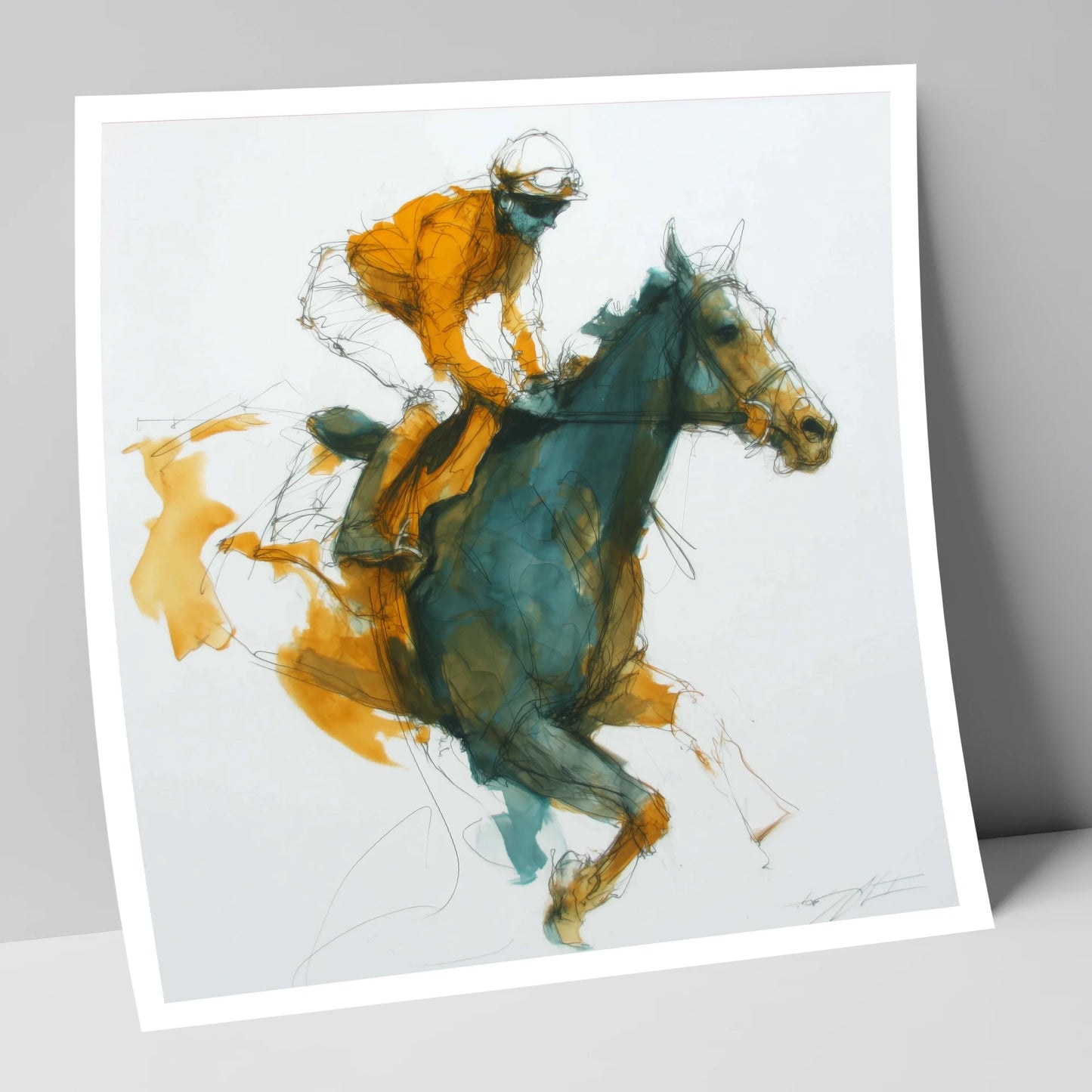 Amber Stride racing horse art print