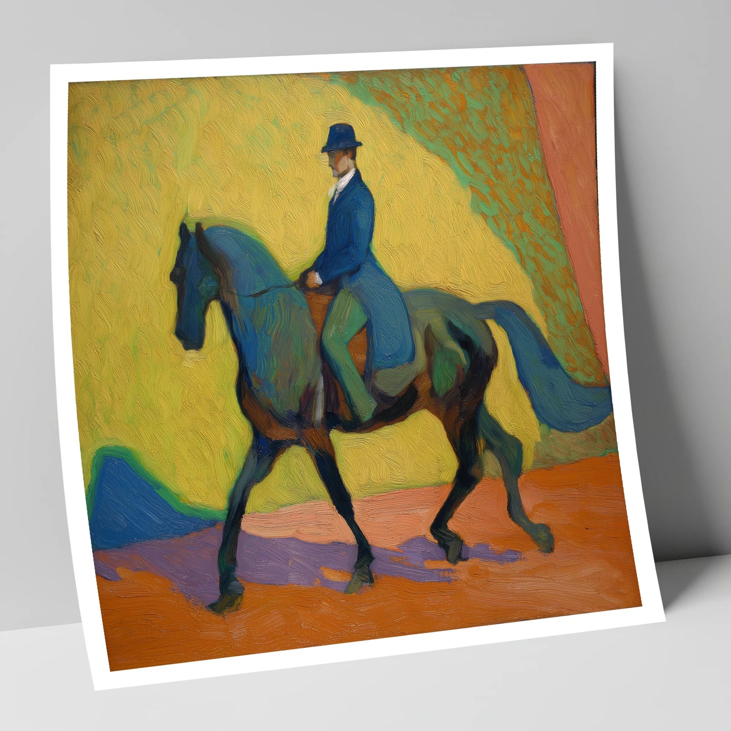 Vibrant Dressage Rhythm dressage horse art print