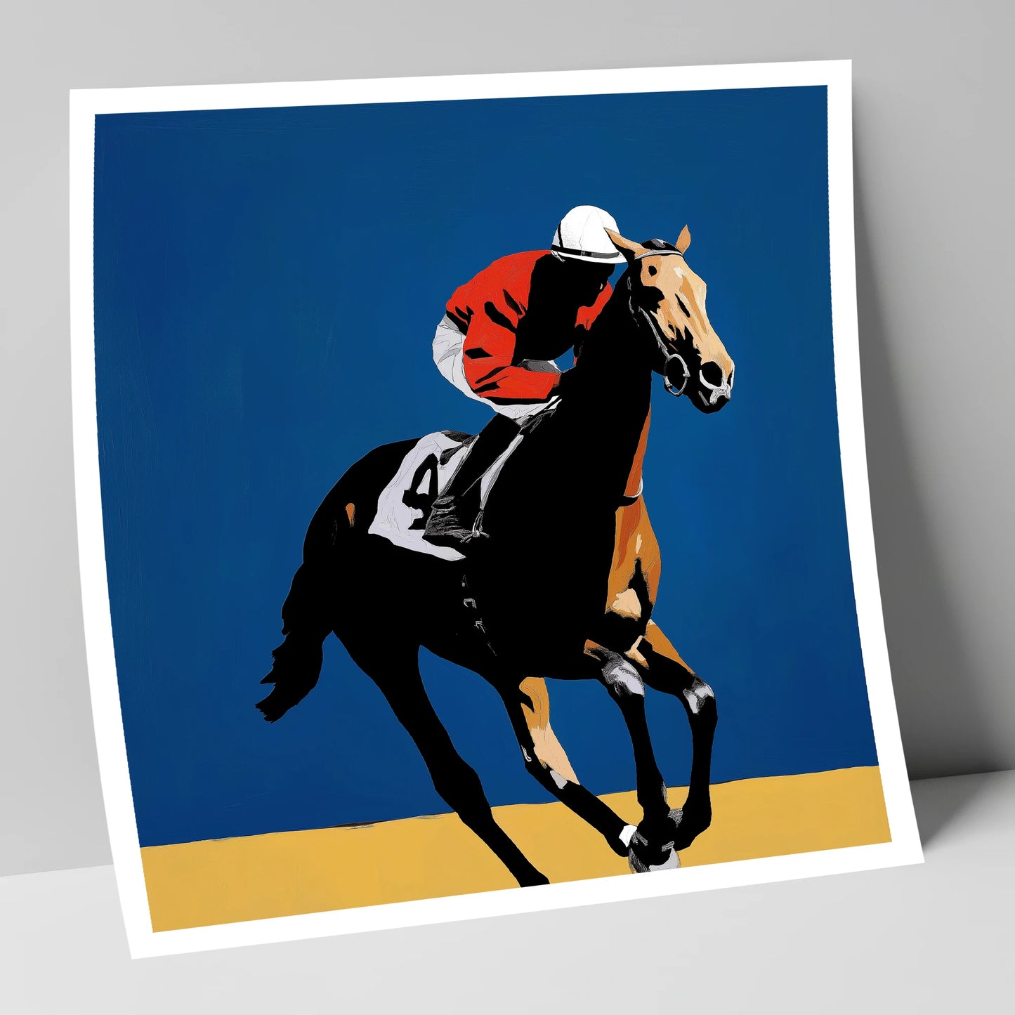 Gallop in Scarlet racing horse art print