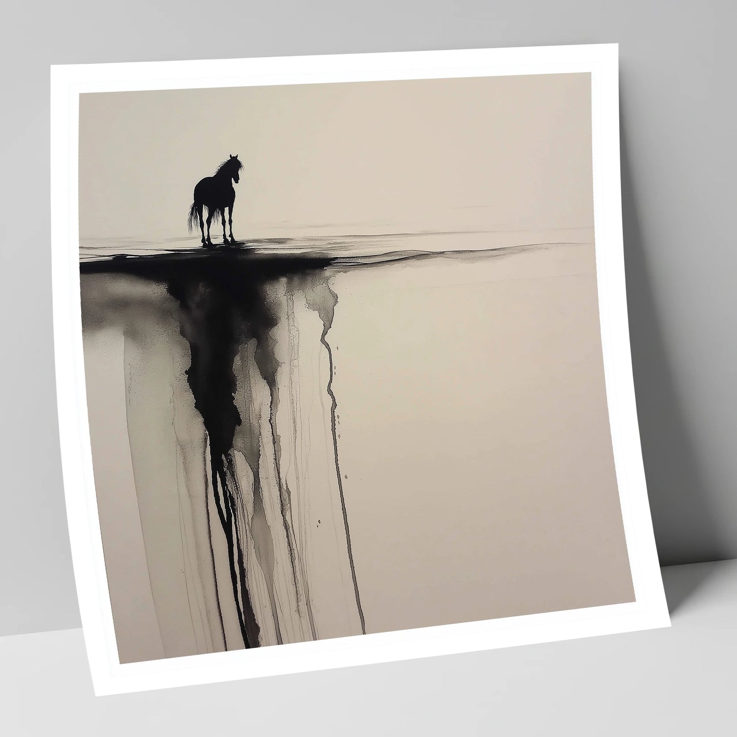 Edge of Silence horse landscape art print