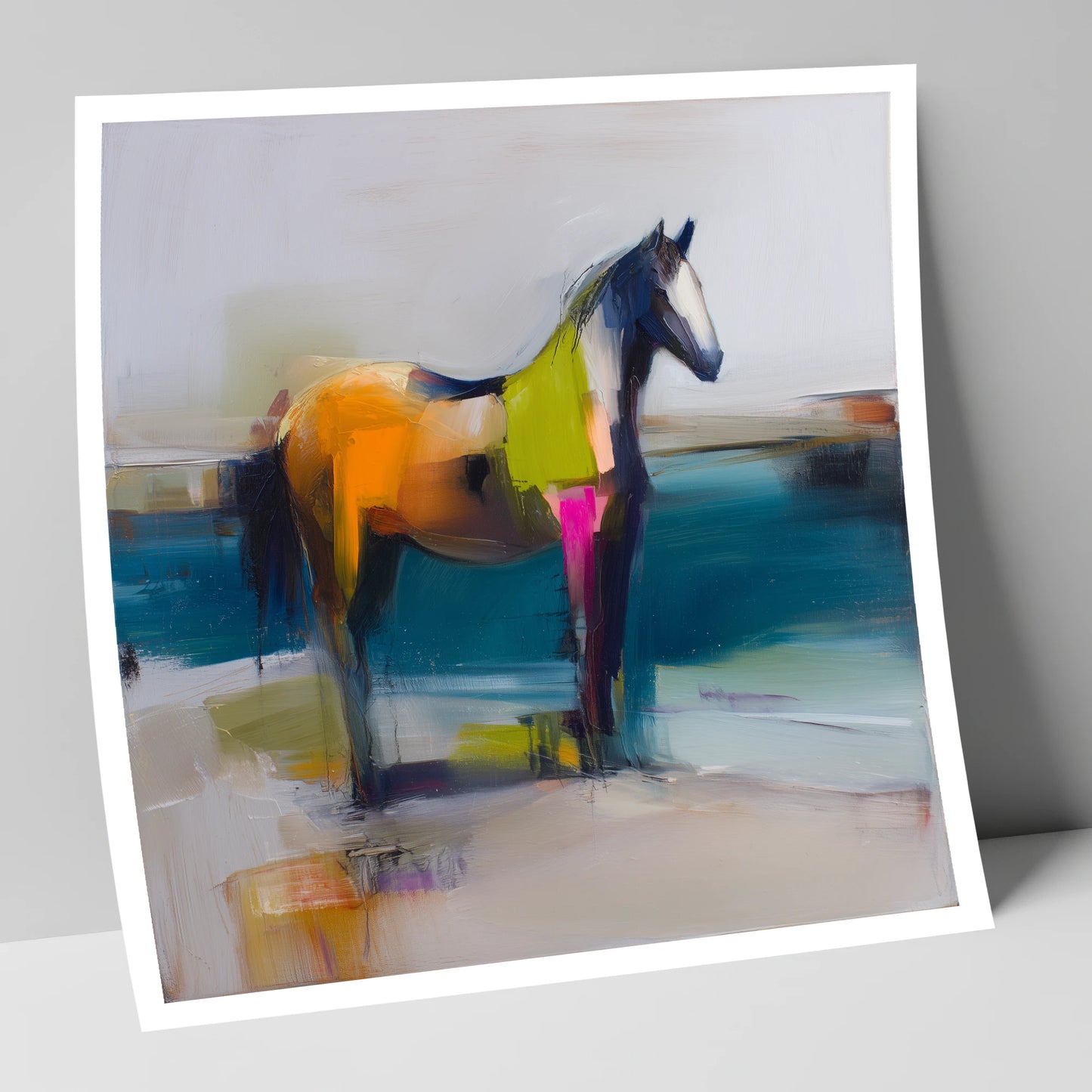 Vivid Horizon horse landscape art print