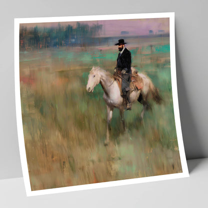 The Prairie Trail western horse art print