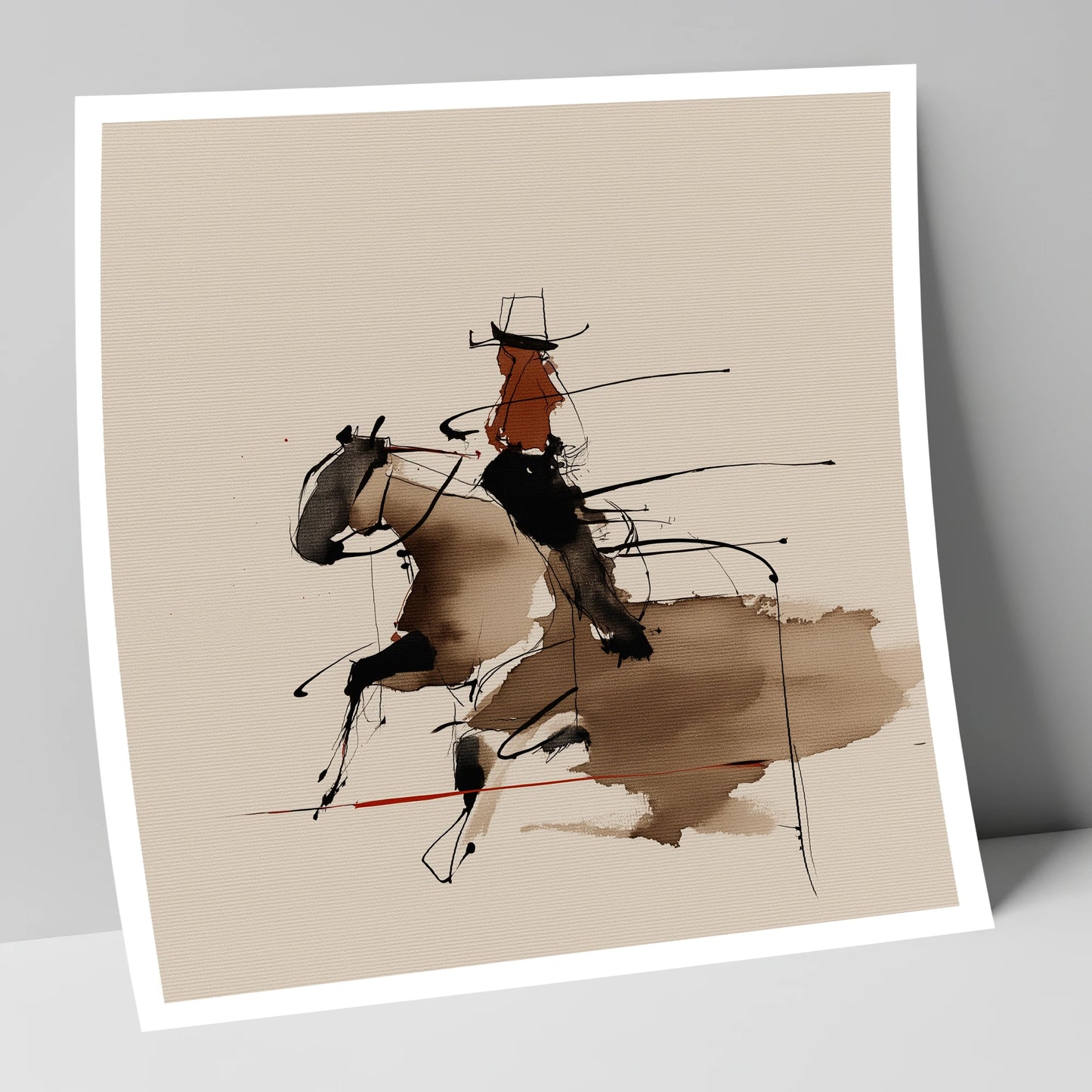 Fluid Western Motion western horse art print