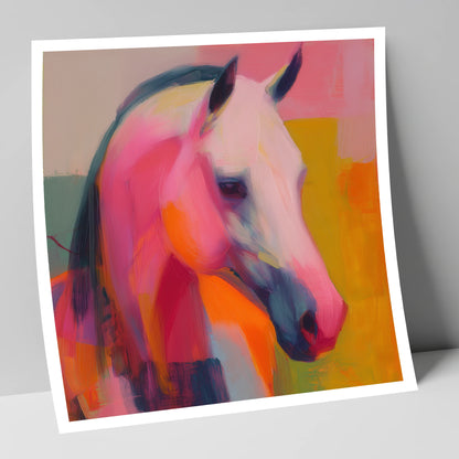 Vivid Equine Expression horse breed art print