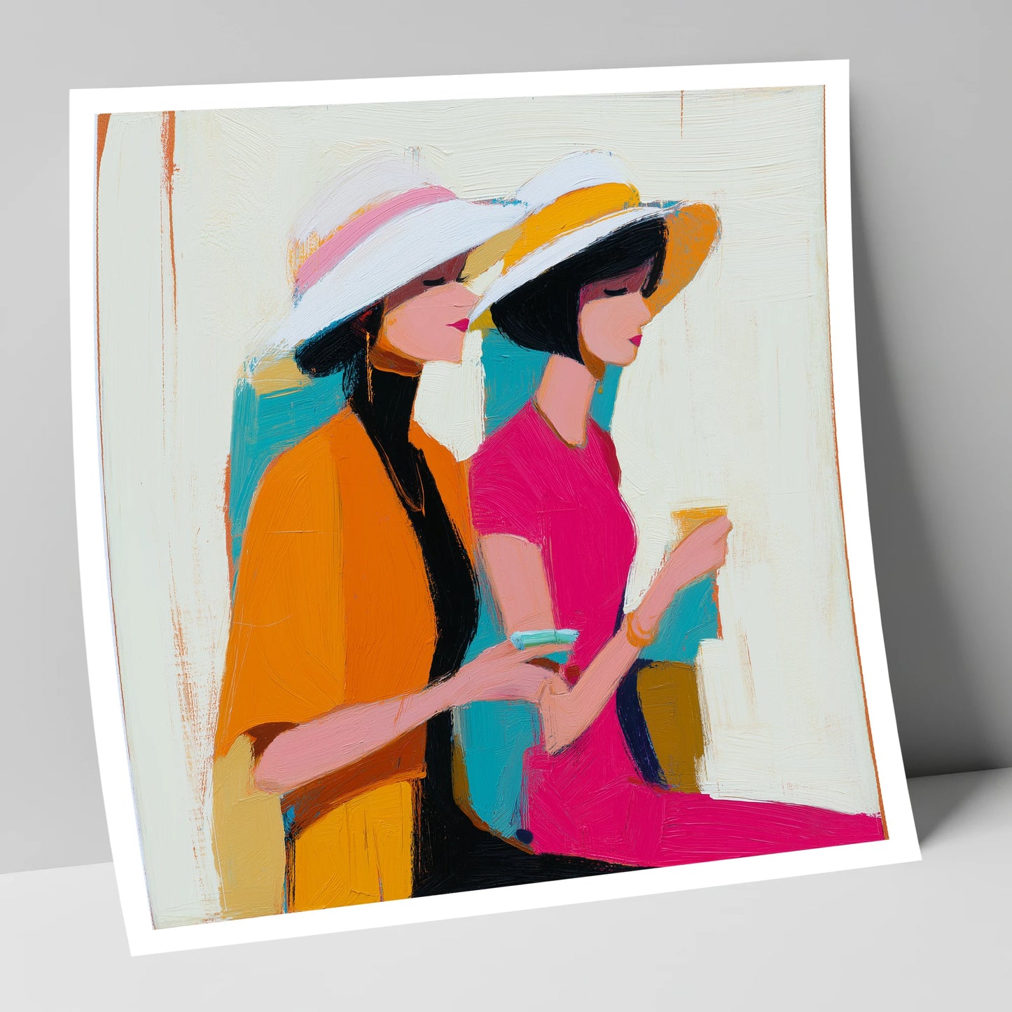 Trackside Glamour racing horse art print