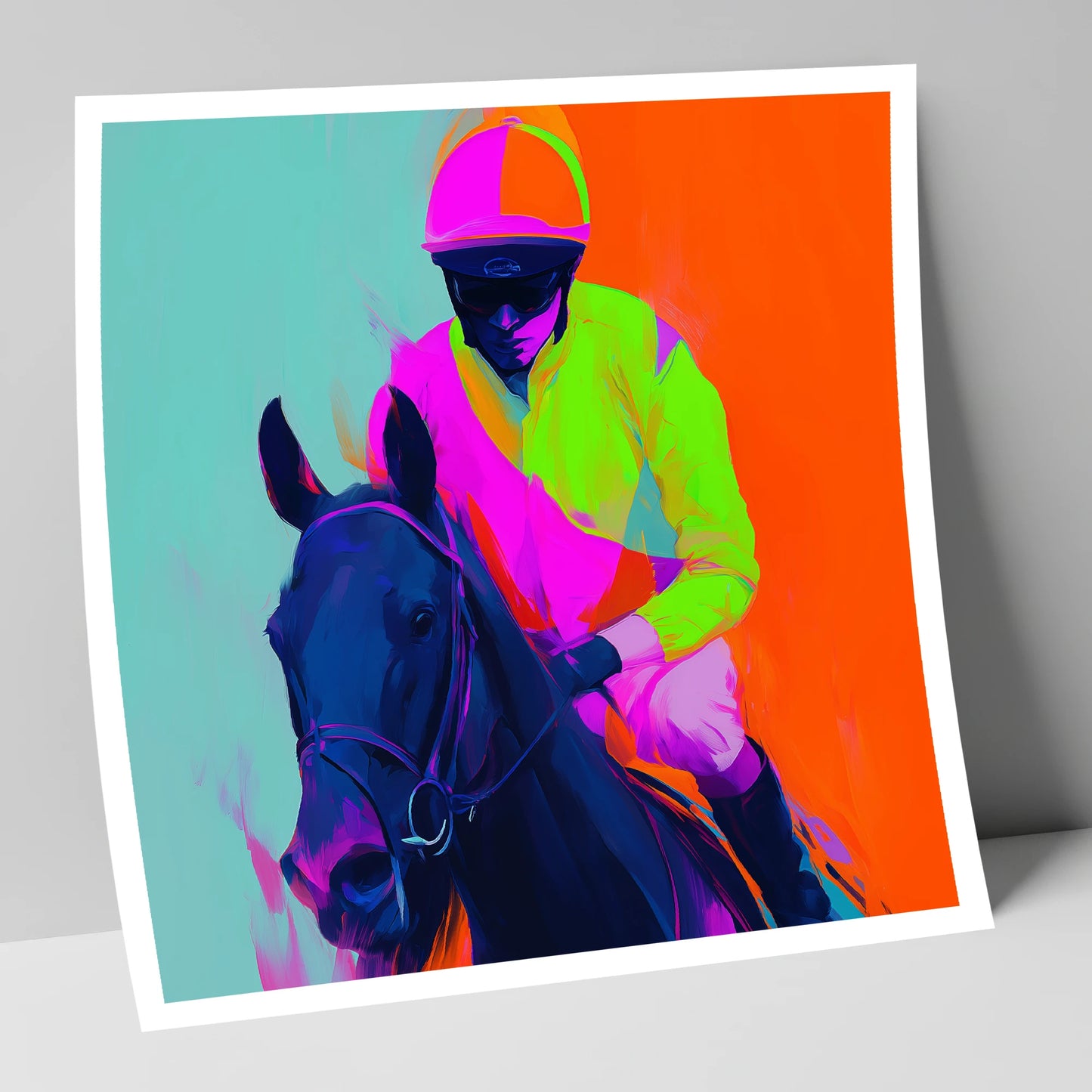 Electric Pace racing horse art print