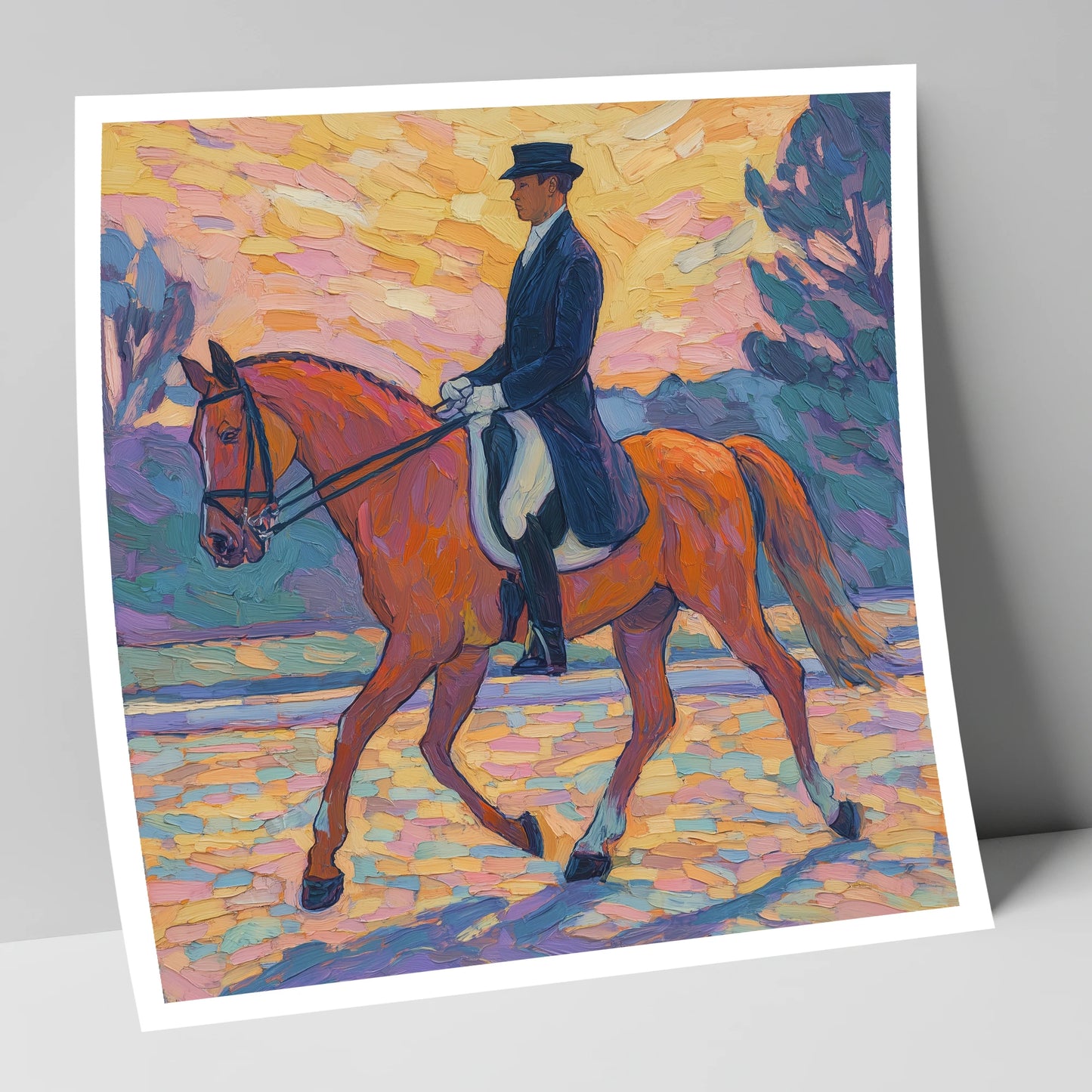 Painted Dressage Elegance dressage horse art print