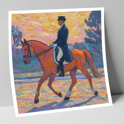 Painted Dressage Elegance dressage horse art print