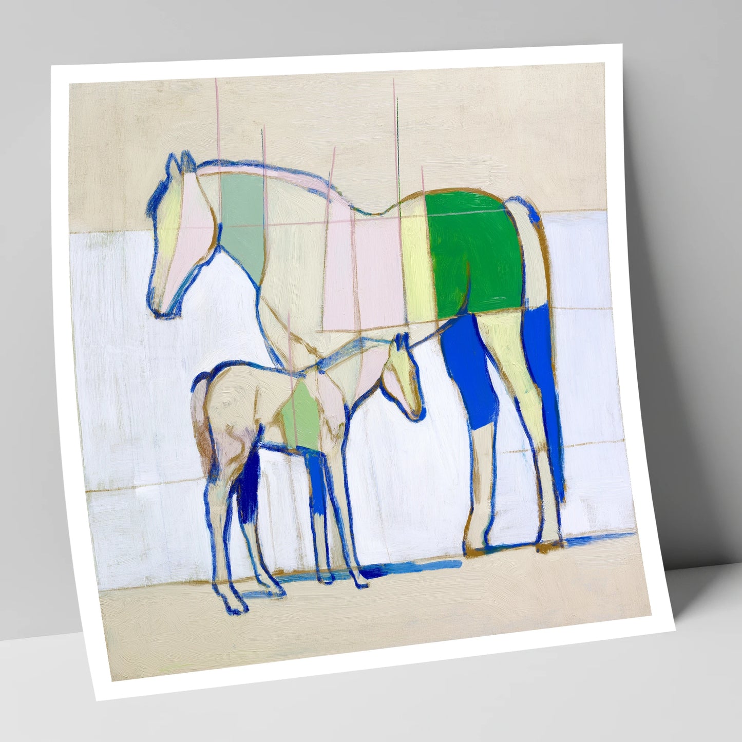 Structural Equine Harmony mare & foal art print