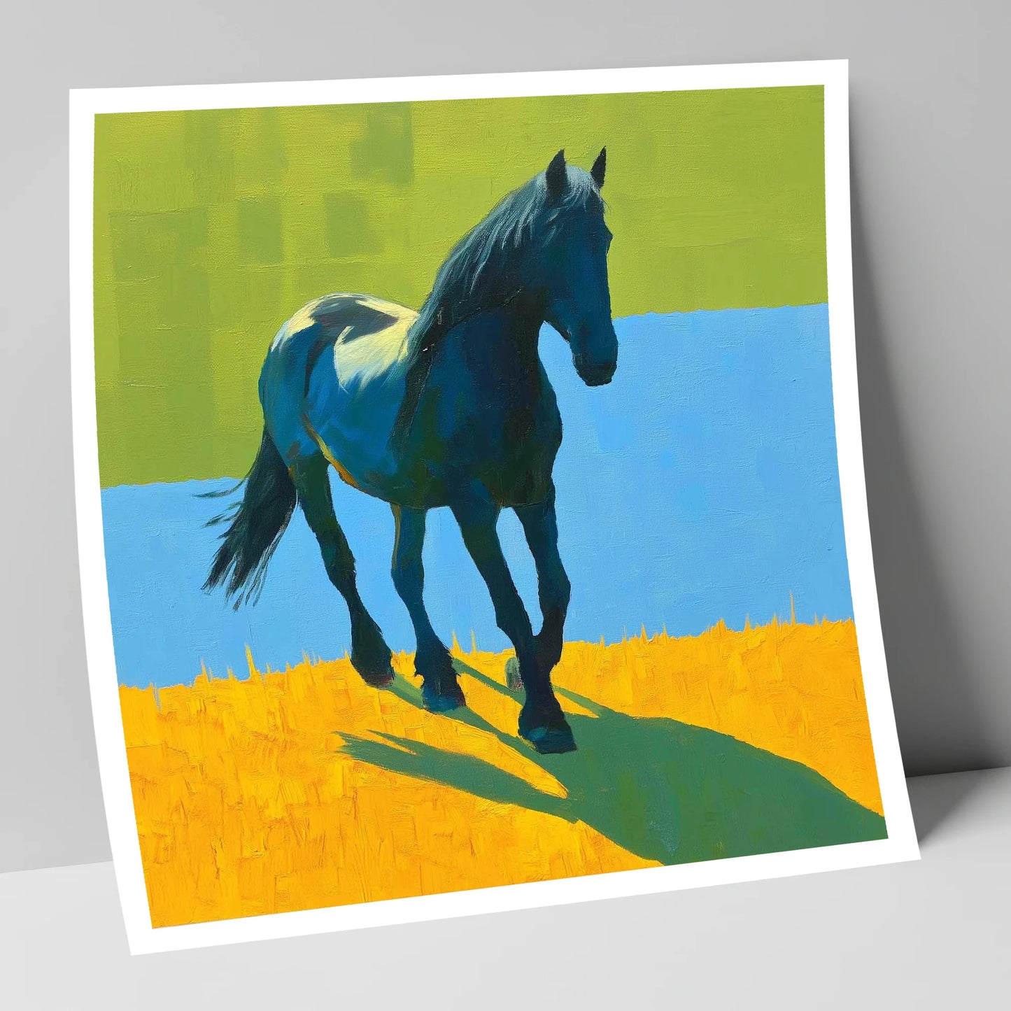 Indigo Cob in Summer Light horse breed art print