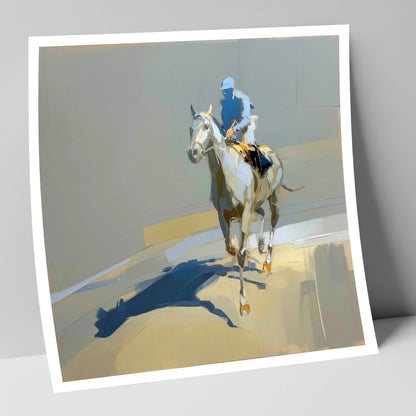 Shadows in the Paddock racing horse art print