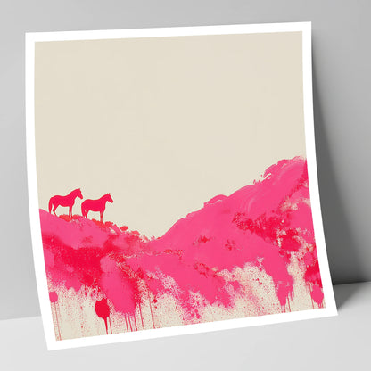 Magenta Ridge horse landscape art print