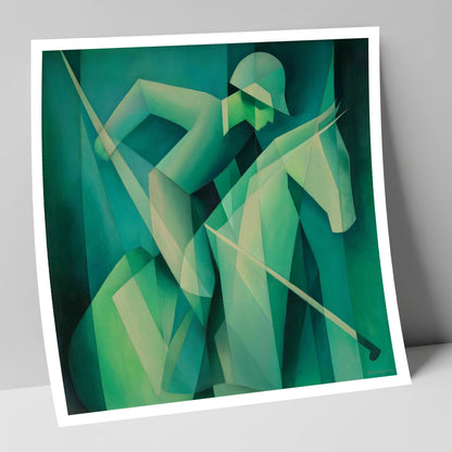 Emerald Polo Rhythm polo horse art print