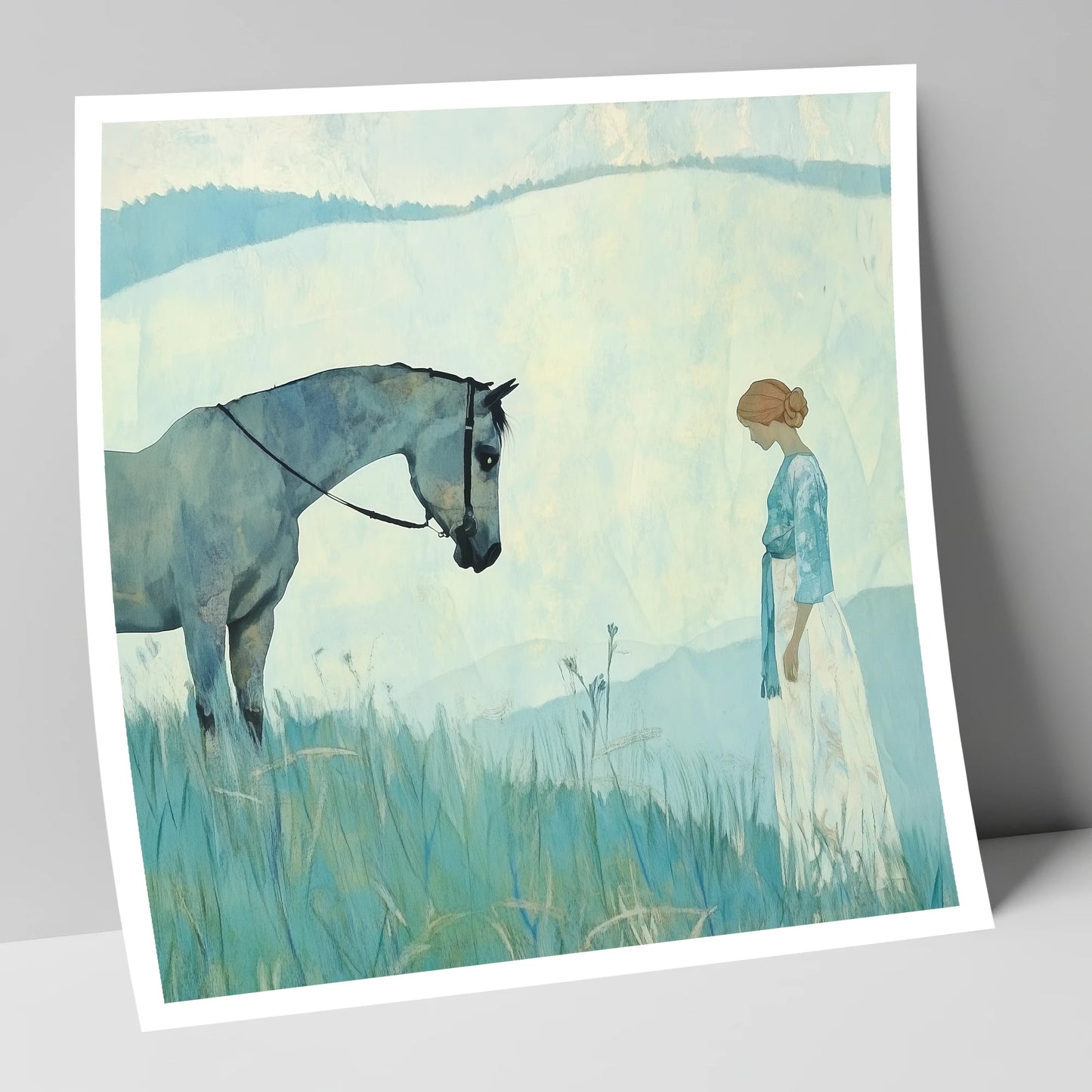 Gentle Regard horse & rider art print
