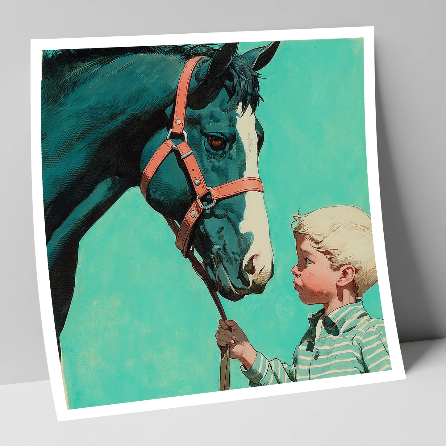 A Quiet Connection horse & rider art print