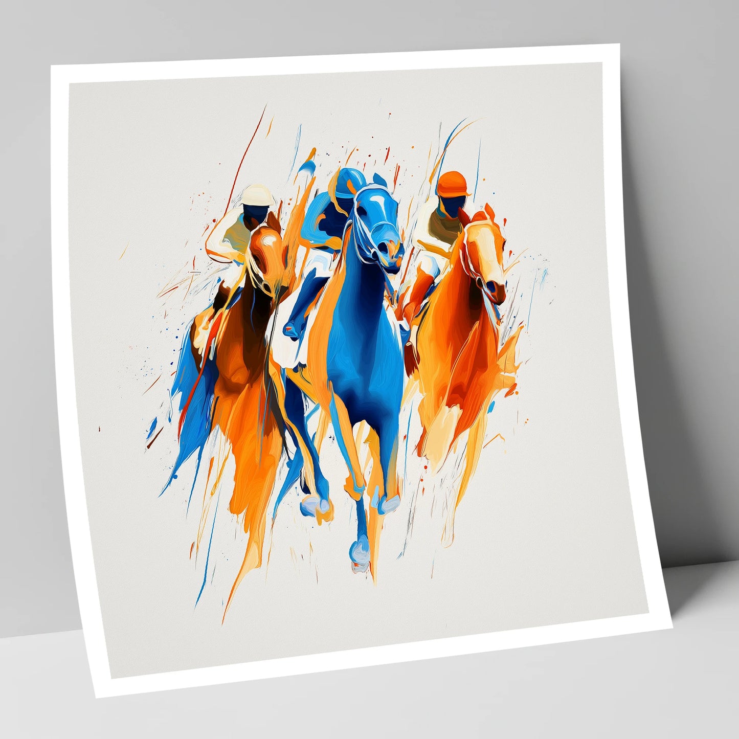 The Front Runners racing horse art print