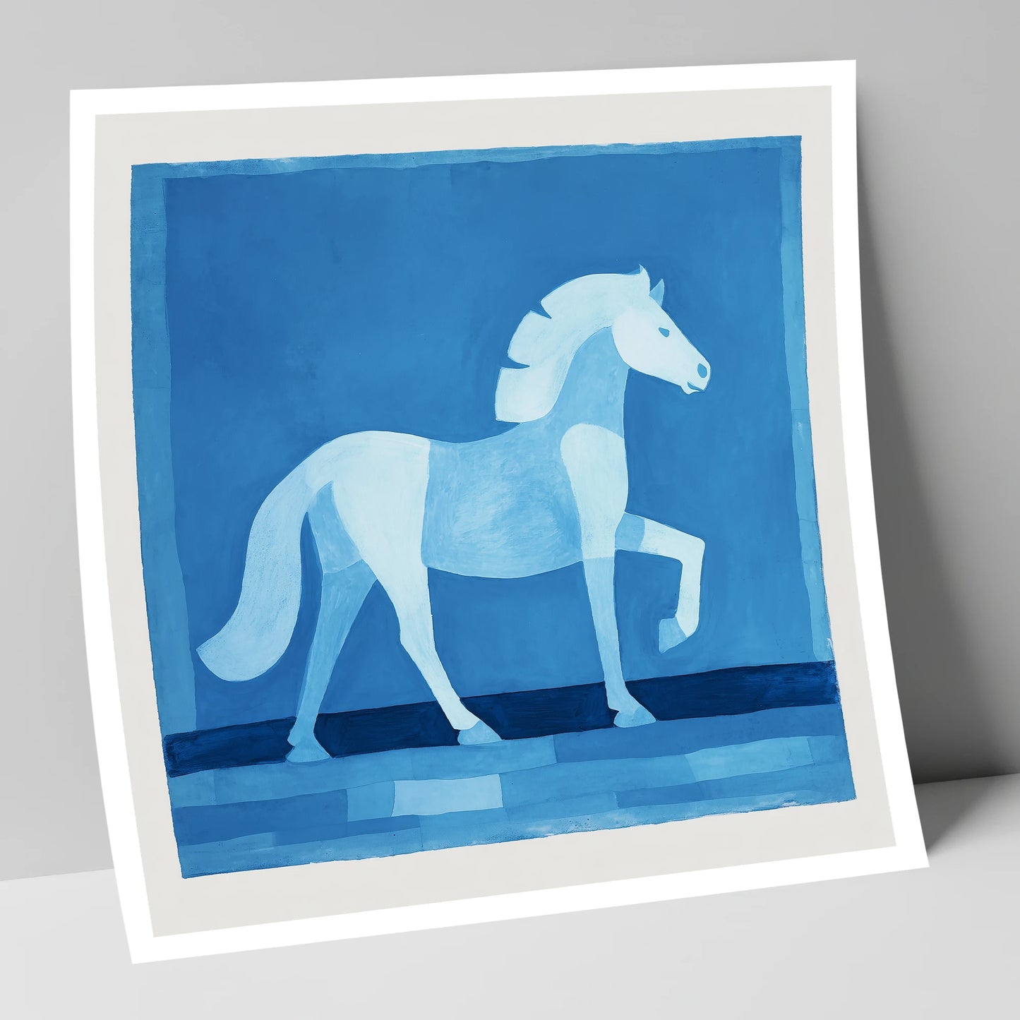 Azure Equine Form horse breed art print