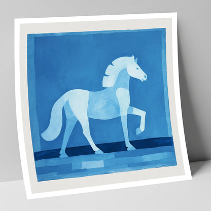 Azure Equine Form horse breed art print