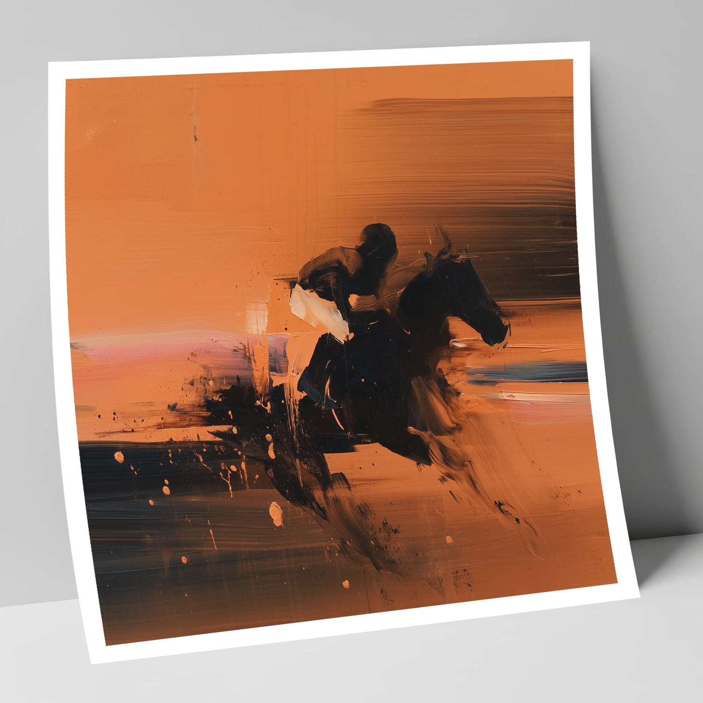 Through the Amber Dust racing horse art print