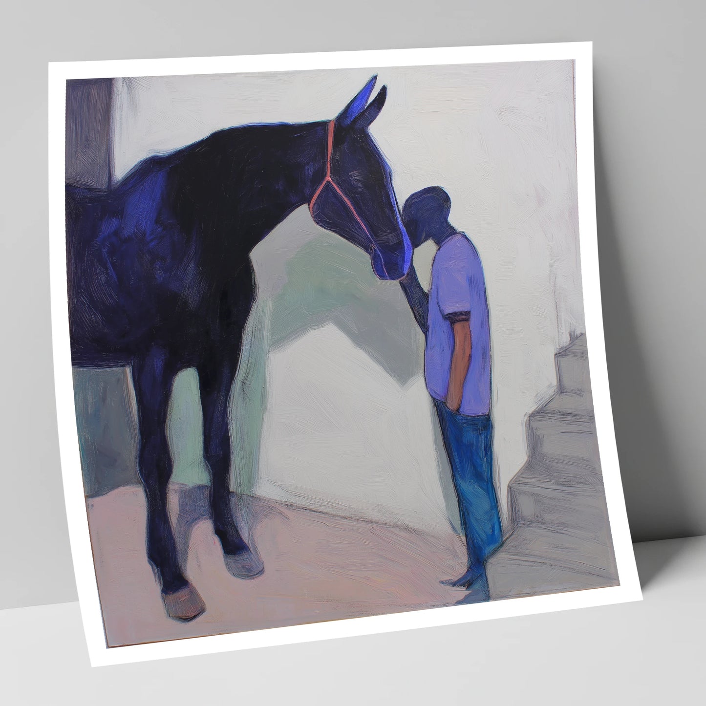 Silent Communion horse & rider art print