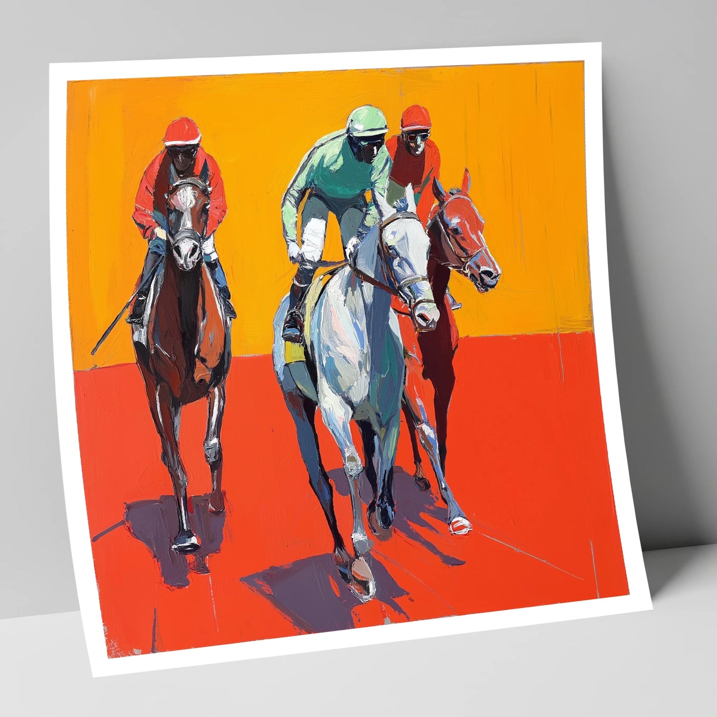 Heat of the Race racing horse art print