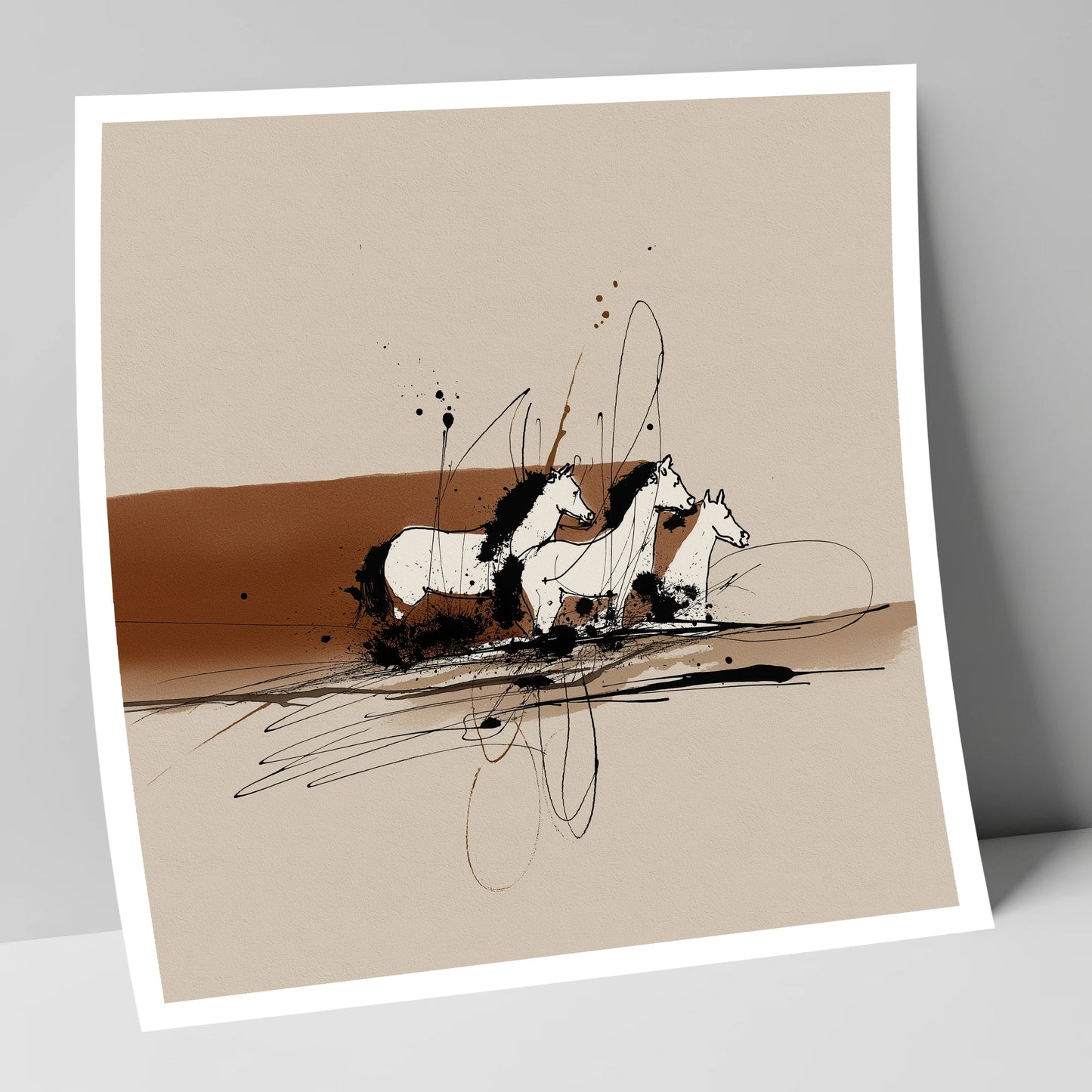 Freedom in Motion wild horses art print