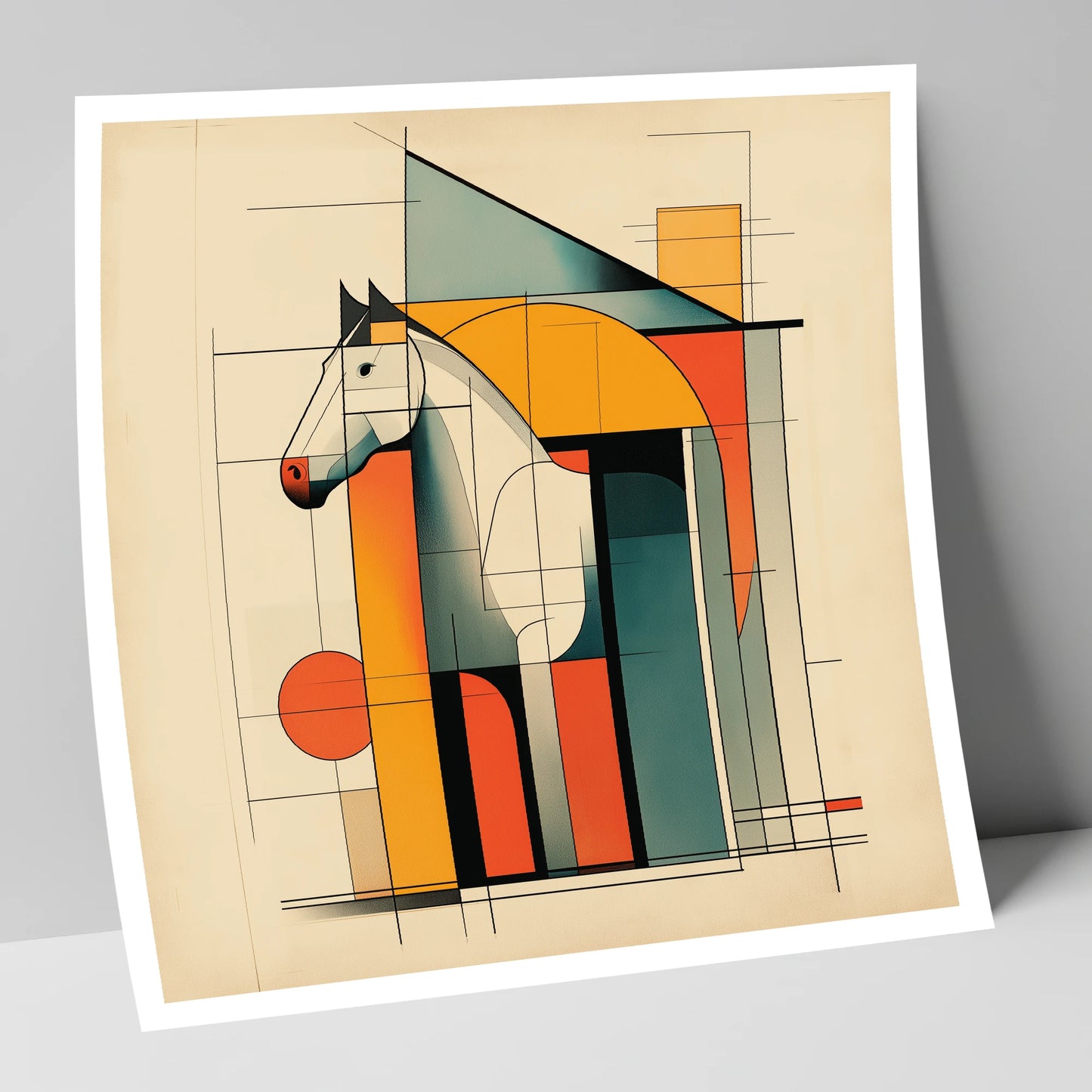 Structural Harmony horse stable art print