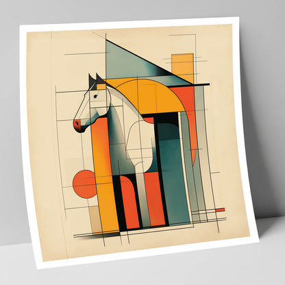 Structural Harmony horse stable art print