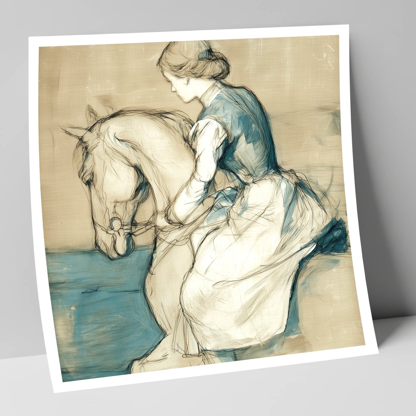 A Quiet Harmony horse & rider art print