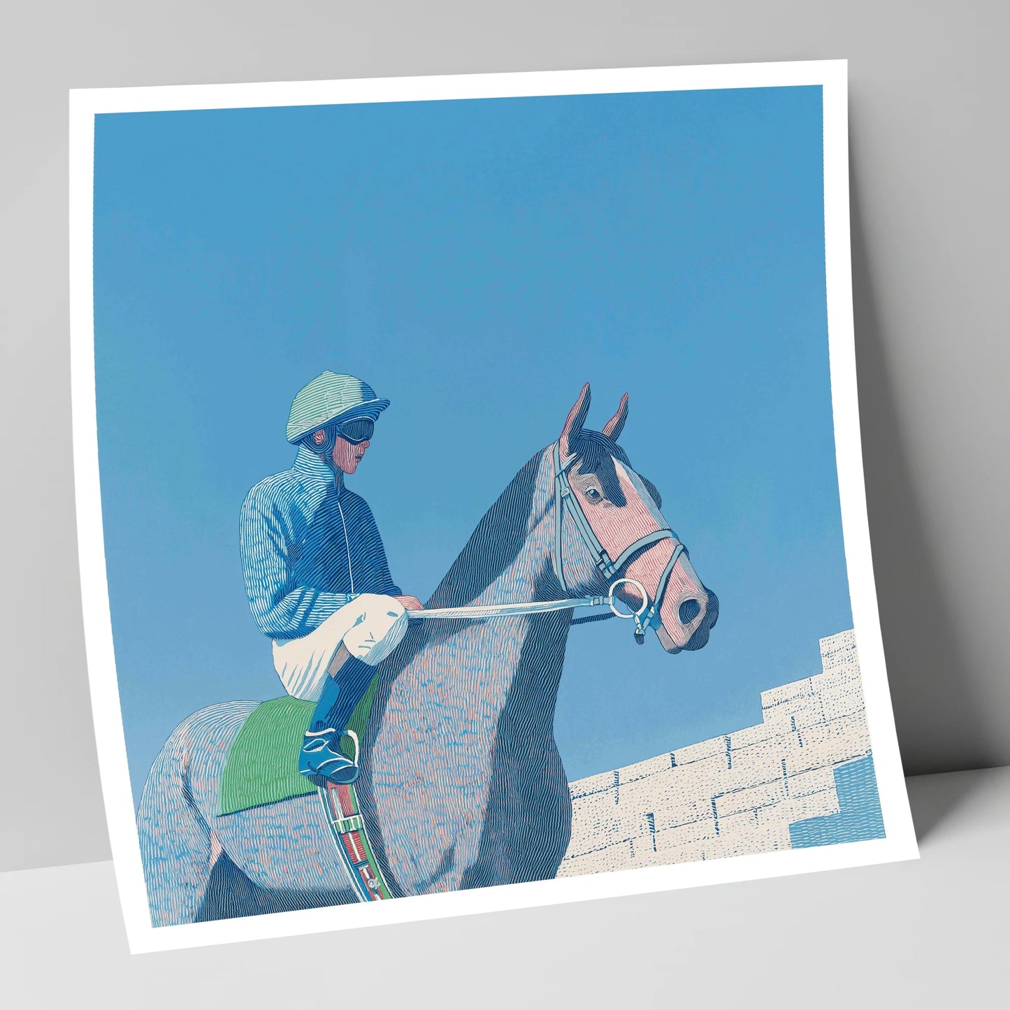 Quiet Anticipation racing horse art print