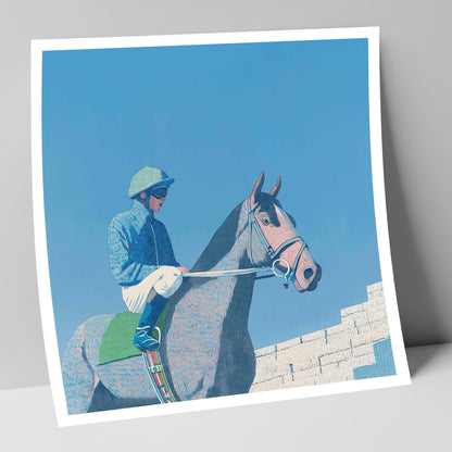 Quiet Anticipation racing horse art print