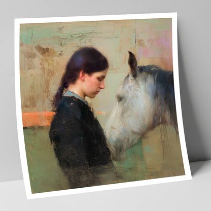 The Silent Bond horse & rider art print
