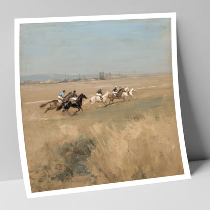 The Morning Gallop racing horse art print