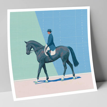 Rhythmic Precision dressage horse art print
