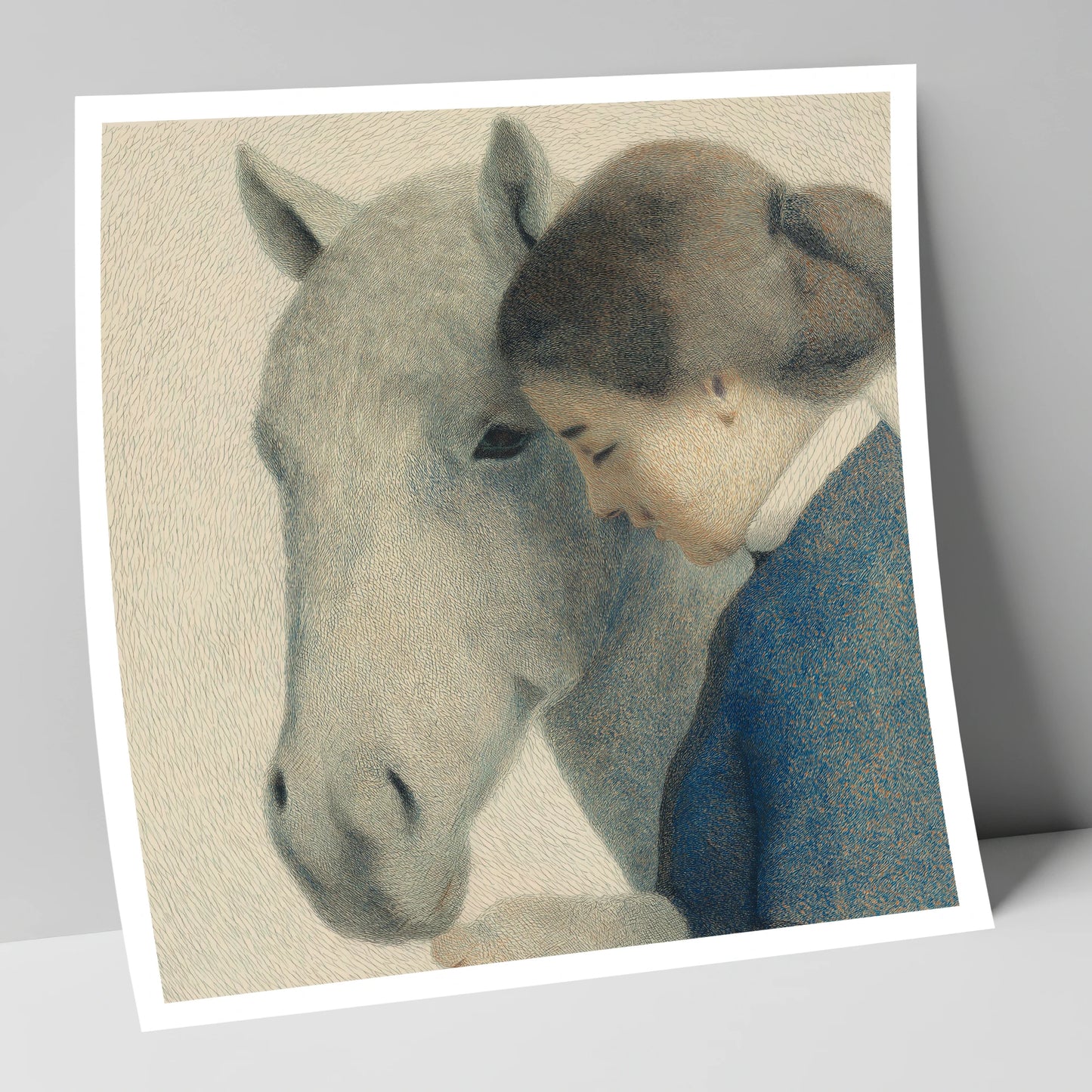 The Silent Understanding horse & rider art print