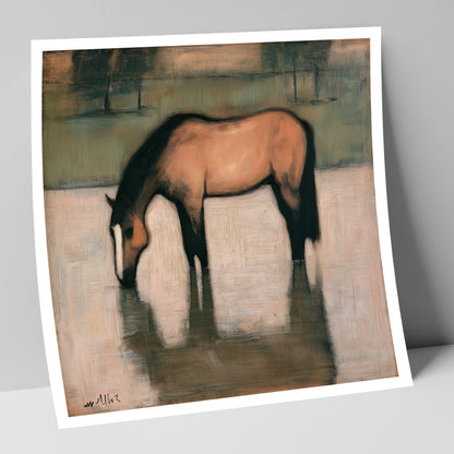 Quiet Reflection horse portrait art print