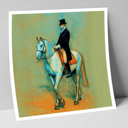 The Classical Master dressage horse art print