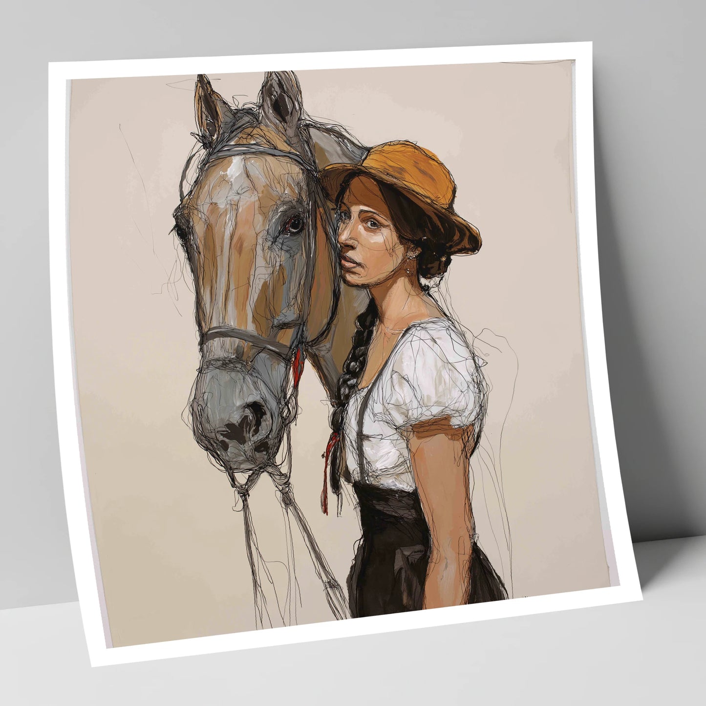 Unspoken Bond horse & rider art print