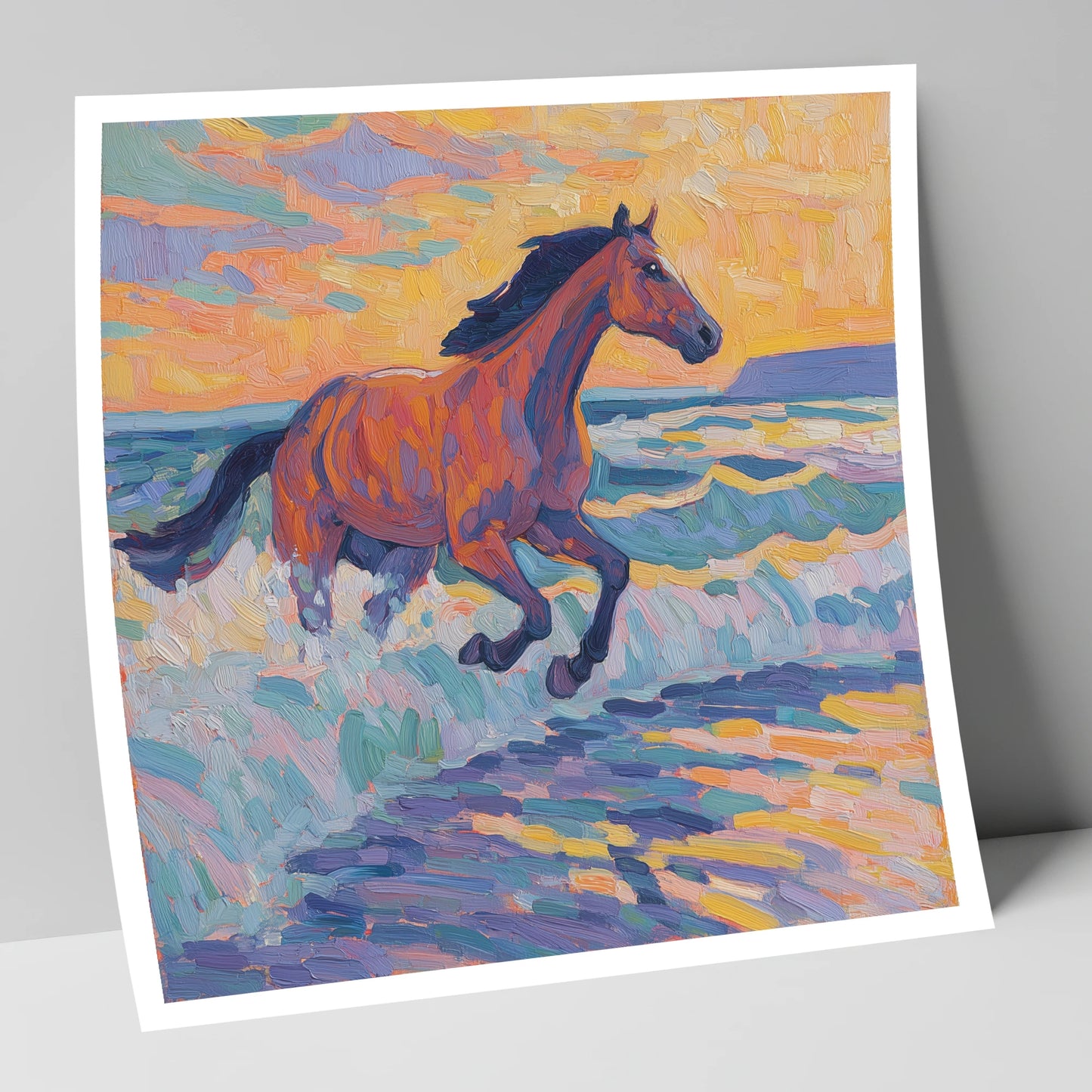 Painted Tide Canter beach horse art print